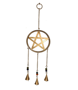 Campanas de viento de estaño verticales modernas hechas a mano indias tradicionales con cuerdas de Metal de latón para Diwali Home Garden y decoración de oficina - Product Image 1