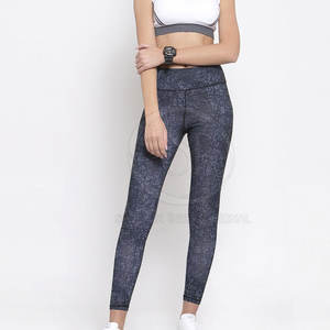 Vêtements de mode de haute qualité femmes Legging solide séchage rapide respirant grande taille longueur au genou Spandex/Polyester taille élastique fait - Product Image 5