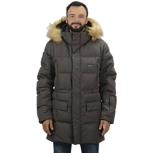 Chaqueta acolchada personalizada para hombre al aire libre con carcasa exterior transpirable a prueba de viento acolchado de manga larga para protección contra la nieve - Product Image 1