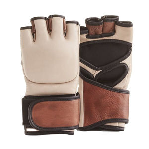 Gants de MMA pour hommes, nouvelle conception respirante et réglable, demi-doigts, matière douce, cuir, nouvelle arrivée, prix de gros, gants de MMA pour hommes - Product Image 1