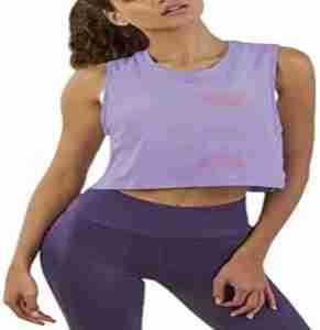 Custom Logo Wholesale Summer Eco-Friendly Quick Dry Sexy & Club Style Women's Cotton Elastic Breathable <b>Crop</b> Tank <b>Top</b> - Product Image 2