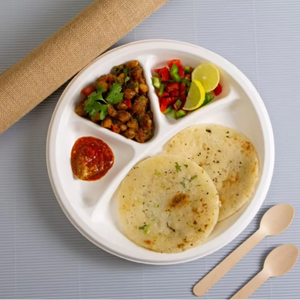 Boîte à lunch jetable durable en bagasse avec couvercle pour banquets de mariage et hôtels - Product Image 1