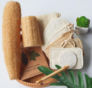 Eco - Friendly Loofah Washing Dishes Round Dish Washing Loofah Vietnam Natural exfoliating loofah inserts wholesale <b>raw</b> loofah - Product Image 3
