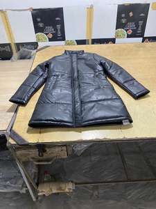 Chaqueta larga acolchada de cuero para mujer de invierno del mejor fabricante - Product Image 3