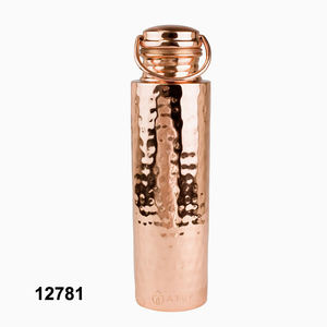 Bouteille d'eau en cuivre, martelée avec poignée, 1 pièce - Product Image 4
