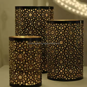 Portavelas votivo de Metal de Venta caliente, diseño de corte de estrella para Pascua, decoración del hogar, linterna directa de fábrica, linterna de Navidad estilo - Product Image 3