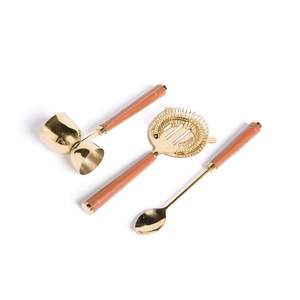 Elegante Juego de Herramientas de Barra de Metal, Accesorios Decorativos para Cócteles que Mejoran la Presentación del Bar en el Hogar con un Atractivo Moderno y Elegante - Product Image 3