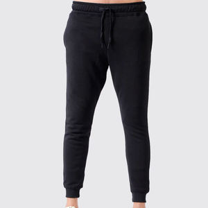 Survêtements unisexes à capuche et à cordon de serrage à manches longues de style décontracté, couleur noire unie, dernière qualité - Product Image 4