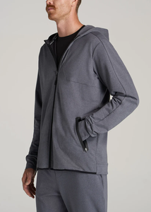 Wholesale <b>Black</b> <b>Men's</b> Winter <b>Fleece</b> Pullover Hoodie French Terry Full-Zip with Solid Pattern Digital Printed Hoodie For <b>Men</b> - Product Image 3