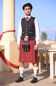 Kilt unisexe en acrylique léger de haute qualité, moderne, style Highland, traditionnel écossais, pour festival, Wallace, vêtements européens - Product Image 2