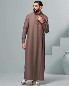 Robes en lin de style traditionnel de qualité supérieure XXL pour hommes, accessoires de vêtements pour adultes musulmans faits à la main - Product Image 3