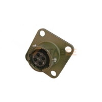 Connecteur circulaire robuste MS3112E8-4S, femelle/mâle, à montage sur boîtier, 4 broches, à souder, 7,5A 600VAC, pour l'aérospatiale