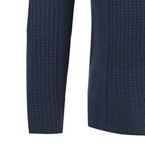 เสื้อสเวตเตอร์ถักแบบลำลองสำหรับผู้หญิง/ผู้ชายระบายอากาศได้ดีแขนยาวคอสีทึบดีไซน์ล่าสุดสำหรับฤดูหนาว - Product Image 4