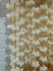 Mogra Guirlande Avec Cloches Mogra Jasmin Fleur Artificielle Pour La Décoration De Mariage Décoration De Temple Mandap Décoration Southindian - Product Image 3