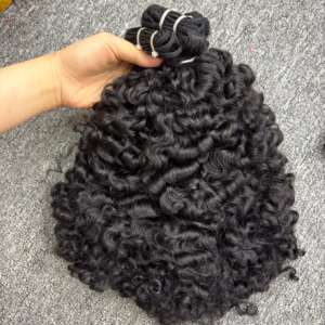 ผมบริสุทธิ์100% สีธรรมชาติ1B เป็นมัดแบบชาวพม่าสำหรับผมมนุษย์ผมบริสุทธิ์จาก9A - Product Image 4