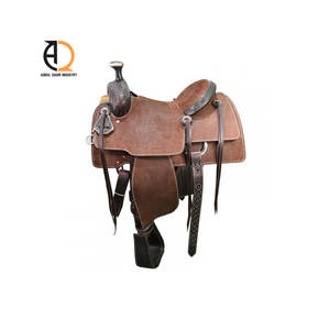 Selle anglaise de haute qualité, selles de cheval western en cuir avec motifs en relief - Product Image 2