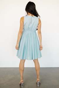 Robe longue décontractée pour femme en coton tissé 100 %, couleur unie, manches courtes, taille naturelle, lavable, collection automne - Product Image 4