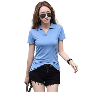 Elegante nuevo diseño de moda pareja polos transpirables personalizables hombres Casual Stuff Polo camiseta para mujer - Product Image 1