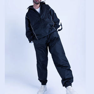 Conjunto de Dos Piezas de Sudadera Deportiva Informal con Cuello Alto para Mujer, Delgada, Ecológica, para Primavera y Otoño - Product Image 1