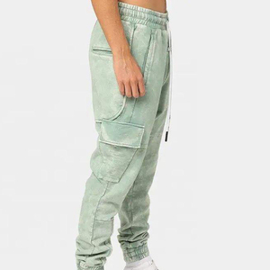 Streetwear vintage personnalisé pour hommes, Patch vieilli lavé à l'acide, Jogging complet, Teint en plaine, Motif droit d'hiver - Product Image 4