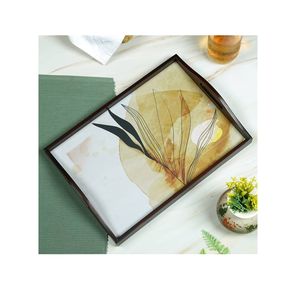 ถาดไม้พิมพ์ลายหลากสีอุปกรณ์เสริมของขวัญชิ้นสำหรับใช้ในโรงแรม3ชุดสำหรับปรับแต่งขนาดได้ - Product Image 4