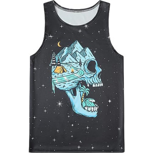 Ajustement supérieur avec tissu Durable hommes débardeur avec votre propre Logo rester cool tendance nouveauté sublimation débardeur - Product Image 2