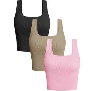 Top Corto Deportivo sin Mangas para Mujer, Estilo Informal, para Yoga y Gimnasio, Servicio OEM, Liso, Nuevo Modelo 2026 - Product Image 5