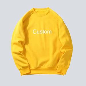 Fabricante de ropa Sudaderas con capucha de cuello redondo de lana en blanco Sudaderas básicas informales de algodón con logotipo personalizado para hombres - Product Image 3