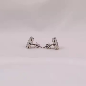 New White Gold Diamond <b>Earring</b> for <b>Women</b> Wedding Party and Festival Occasion Available at Affordable Price - Product Image 3