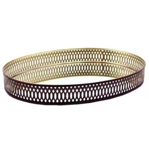 ถาดโลหะทรงสี่เหลี่ยมทำจากแก้วและเหล็กสีโรสโกลด์ถาดเสิร์ฟอาหารบนโต๊ะสำหรับใช้ในบ้านและโรงแรม - Product Image 3