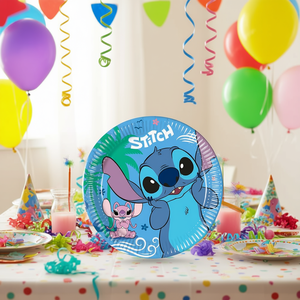 Platos Desechables Stitch de 20 cm, 8 Piezas, Artículos para Fiestas - Product Image 3