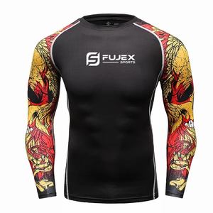 Rashguard de BJJ imprimé haute qualité pour hommes, matière Spandex/Polyester, impression numérique, meilleure qualité. - Product Image 3