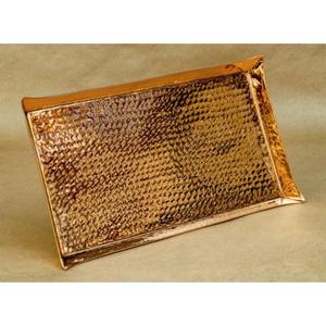 Plateau de service en laiton métallique de la meilleure qualité avec forme et taille personnalisées polies dorées au meilleur prix - Product Image 3