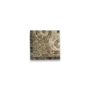 Emperador 4x4 mármol caído mosaico borde acento azulejo B0009CT para decoración de suelo Interior para dormitorios salas de estar casas - Product Image 1