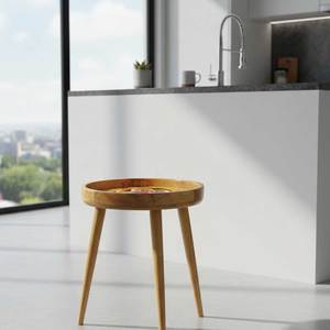 Tabouret décoratif unique en terre cuite Bloom de haute qualité, écologique, avec pieds pliables, durable et élégant pour une utilisation en intérieur/extérieur - Product Image 6