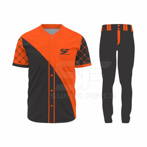 ชุดเบสบอลมีสไตล์สำหรับทีมชุดเครื่องแบบเบสบอลโพลีเอสเตอร์พิมพ์ซับลิเมชันตามสั่งทนทาน - Product Image 2