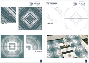 Design moderne 600x600 Carreaux de marbre en céramique brillant pour salon et villa de luxe Carrelage de sol en porcelaine émaillée 60x60 pour revêtement de sol - Product Image 5