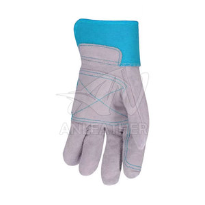 Los mejores guantes de trabajo de cuero de PU dividido de piel de vaca de alta calidad de Pakistán para aplicaciones de seguridad y soldadura de Palma de jardín - Product Image 5
