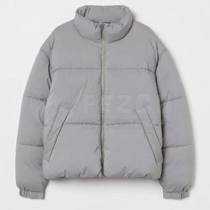 Veste d'hiver matelassée de haute qualité pour hommes, design à bulles chaud et élégant avec col montant, nouvel équipement de plein air à la mode - Product Image 1