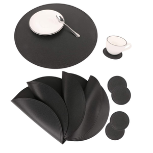 Tapis de table à manger en cuir et napperons Tapis de table à manger en cuir PU pour taille personnalisée prix bon marché - Product Image 5