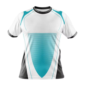 Camisetas casuales de patrón sólido para hombre para sublimación digital 300 gramos tejido de poliéster/algodón óptimo para digital - Product Image 5
