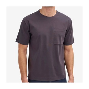 T-shirts pour hommes à manches courtes, col rond, 100% coton premium 220 g/m², impression de logo personnalisée, vente en gros - Product Image 3