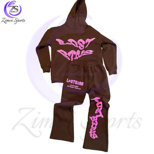 Bon Fournisseur Confortable Dernier Style Faire Propre Haute Qualité 2025 Nouvelle Arrivée Meilleur Matériel Utilise Puff Impression Survêtements - Product Image 1