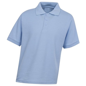 Polo pour homme bleu ciel clair, coton ultra doux, coupe décontractée, polo piqué bleu ciel uni, style décontracté et élégant - Product Image 3