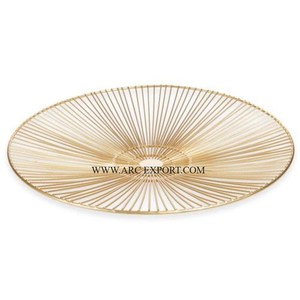 Grand panier de rangement de cuisine de table de concepteur moderne panier de fruits de pain en métal doré de qualité supérieure à usage domestique - Product Image 6