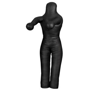 หุ่นซ้อมมวย MMA หนังและผ้าใบ ถุงทรายหนัก 25 กก. ทนทาน สีดำและสีแดง ขนาด 3-6 ฟุต สำหรับฝึกซ้อมมวยปล้ำ มวยไทย คาราเต้ - Product Image 6