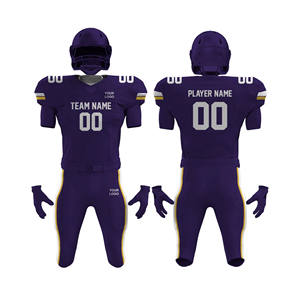 Uniformes de football américain de haute qualité ensembles de sublimation personnalisés confortables dernier uniforme de football américain de style imprimé - Product Image 4