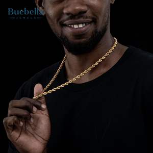 Venta caliente 925 Plata 14K Oro 6mm Cadena de cuerda para hombres Collares Premium - Product Image 2