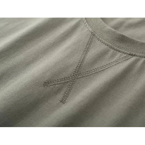 เสื้อยืดคอตตอนแท้ 100% ทรงยาว ขายดีที่สุด สำหรับผู้ชาย สกรีนโลโก้ได้ คุณภาพสูง เสื้อผ้าสตรีทแวร์ ยูนิเซ็กซ์ ระบายอากาศได้ดี - Product Image 4