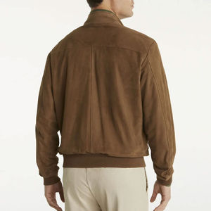 แจ็กเก็ตหนัง100% สำหรับผู้ชายแจ็กเก็ตหนังกลับสีตามสั่งเสื้อแจ็กเก็ตหนังกลับดีไซน์ทันสมัย - Product Image 5